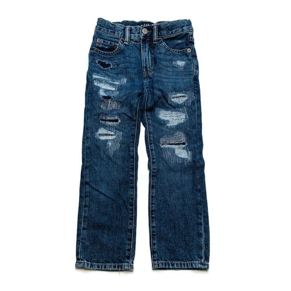 Gap boy’s 6Y distressed straight jeans